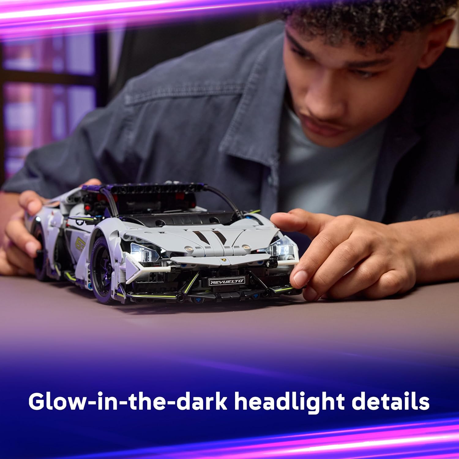Buy LEGO,LEGO® Technic Lamborghini Revuelto (Set 42214) – Remote-Controlled Super Sports Car with Lights, Steering & Rechargeable Battery Hub - Gadcet UK | UK | London | Scotland | Wales| Near Me | Cheap | Pay In 3 | Construction Set Toys